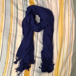 American Eagle Tassel Scarf - Royal Blue